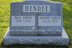 Paul E & Joanne J Hendee, Webster Union Cemetery
