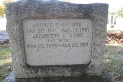 Lucius E & Jeanette Hicks Hendee