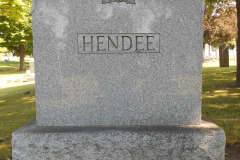 Hendee Monument, Webster Rural Cemetery