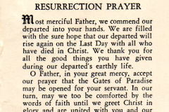 Howard E. Hendee Mass Card