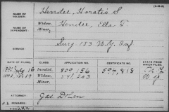 Horatio S Hendee, Surgeon, Pension