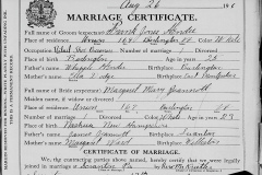 Frank Jones Hendee Marriage Certificate