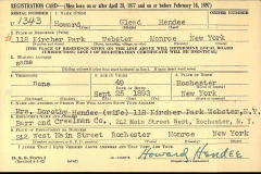 Selective Service Registration WWII