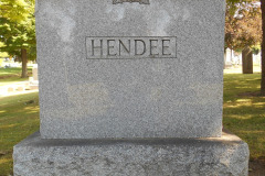 The Hendee Webster Rural Cemetery Stone