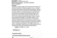 Details for Hendee family papers