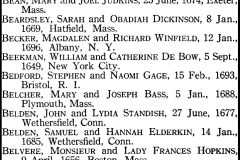 Hannah Hendee & Samuel Belding, Marriage, 1685