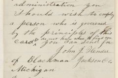 John G Hendee Letter