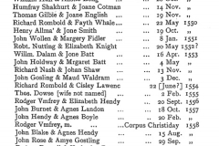 John Hendye & Agnes Boyle Marry 1557