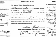1897 Marriage of William F Hendee & Emma Rolston
