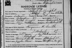 Robert E Wright Marriage 1934
