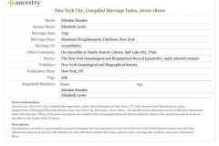 Zebulon & Elizabeth Hendee, Marriage